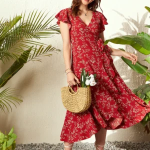 Women's Floral Midi Dress